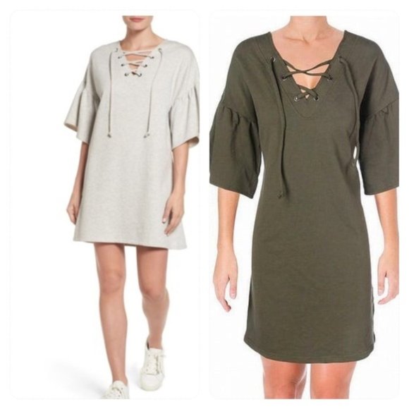 Sanctuary Dresses & Skirts - sanctuary MARISKA SWEATSHIRT DRESS Green